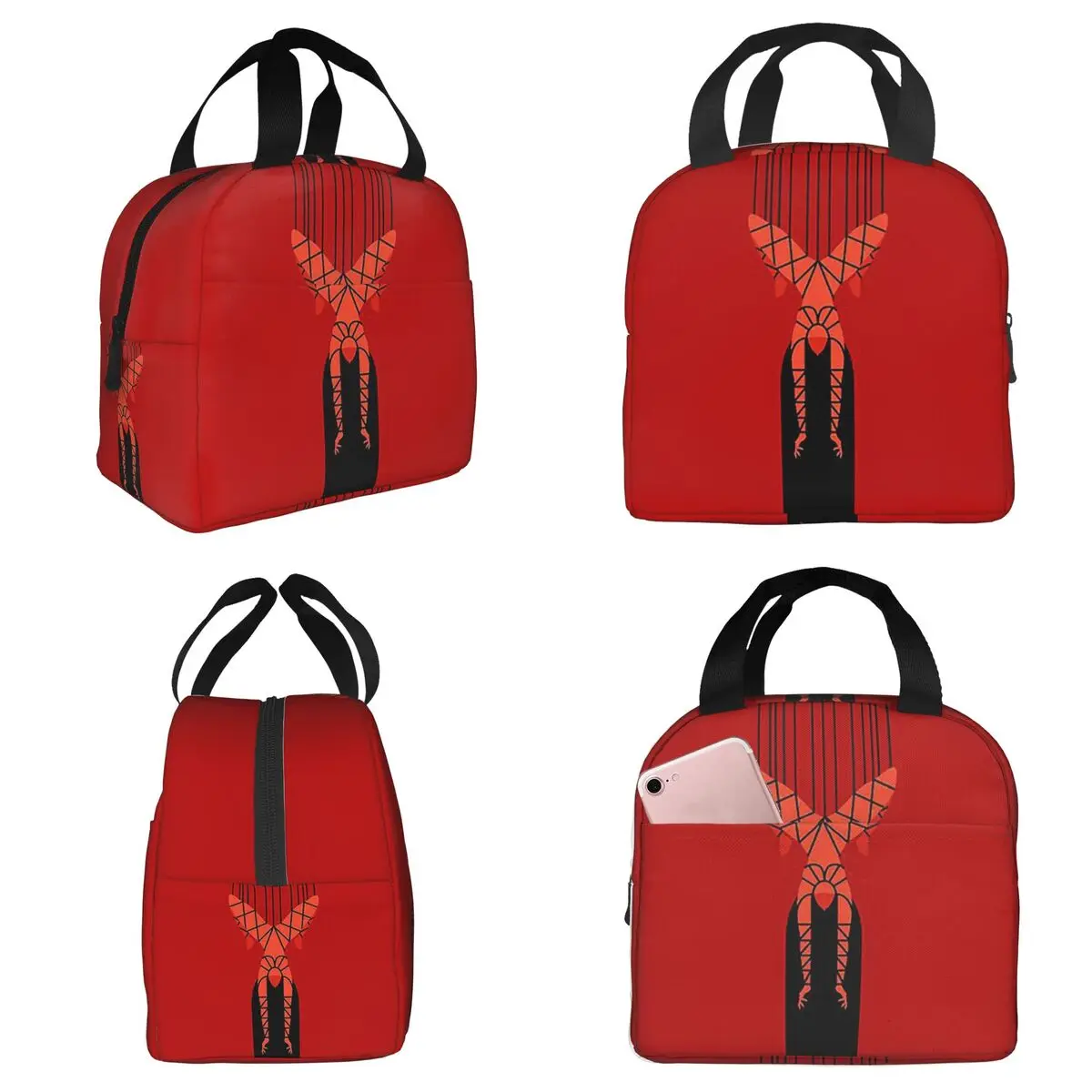 

Shibari Bondage Hanging Girl Insulated Lunch Bag for Women Office Cooler Thermal Food Box Tote Portable Lunch Boxes Container