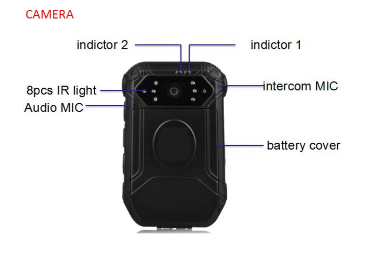 4G Body Worn  law enforcement video recorder 1080P HD wearable . supports live streaming