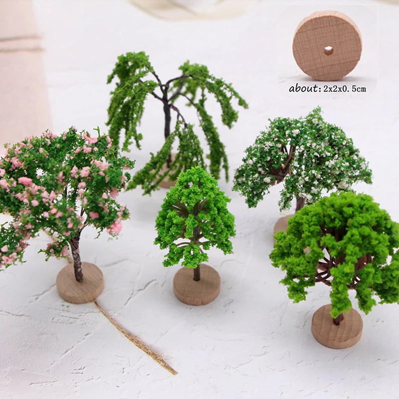 

Miniature Garden Mini Simulation Landscape Tree Mini Tree Fairy Garden Decorations Miniatures Micro Landscape Resin Crafts