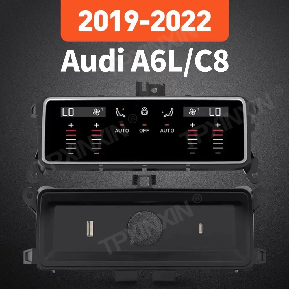 Car Air Conditioning For Audi A6L 2019 2020 2021 2022 2023 Voice Control LCD Touch climate Control Screen Temperature Display