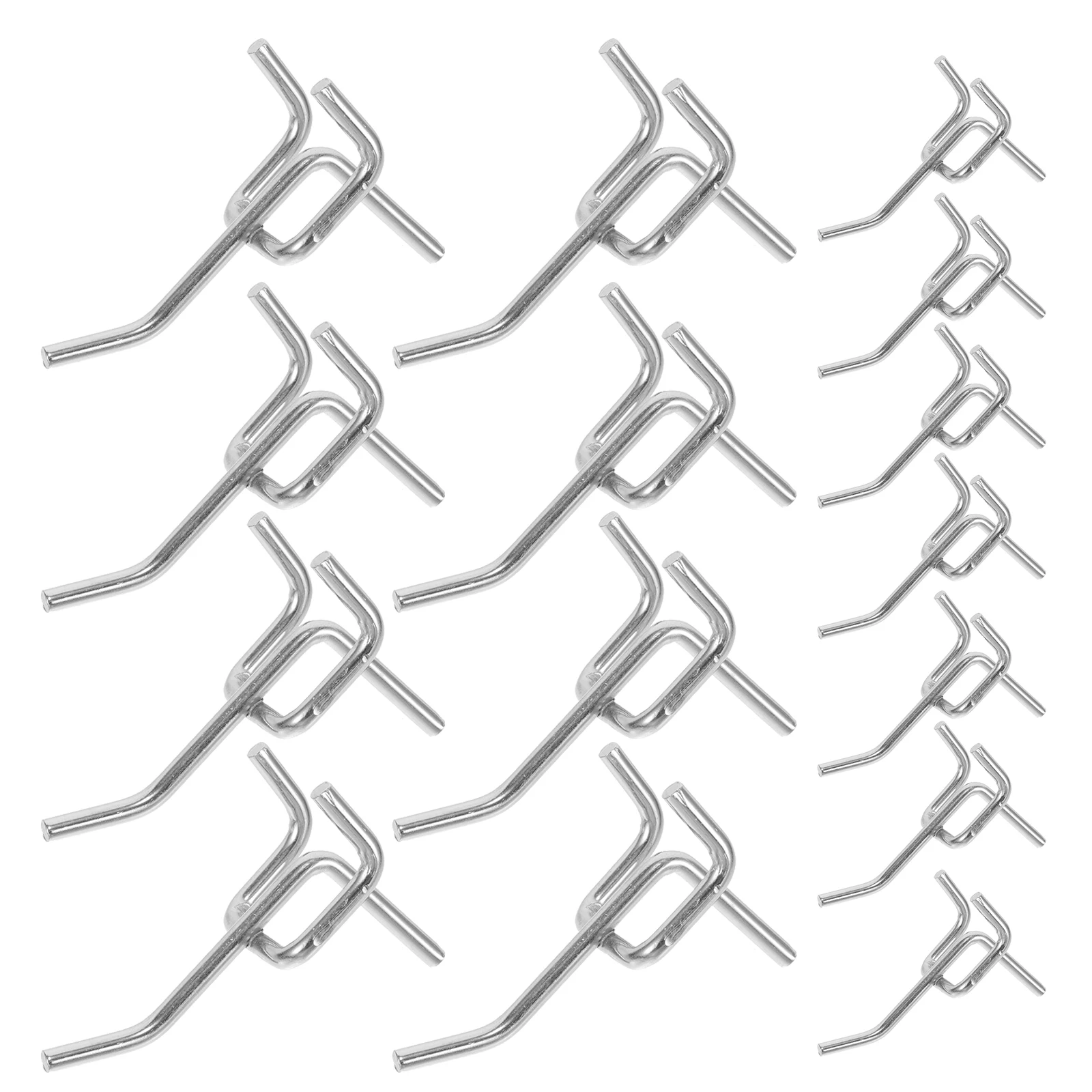 

50 pcs Tool Heavy Duty Pegboard Hangers Wall Shelving Organizers Electroplated Long Lasting Slot Hooks Craft Storage Solution