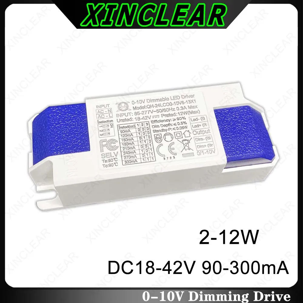 0-10V Dimmable LED Driver DC18-42V 90mA 120mA 150mA 180mA 210mA 240mA 300mA Lighting Transformers For 3 5 7 10 12W Power Supply