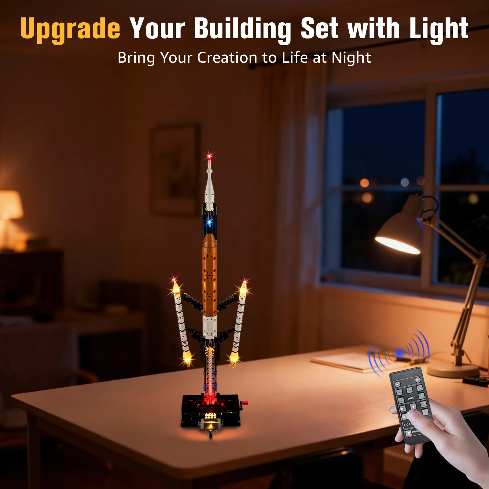 Kit luce a led per Nasa Artemis Sistema di lancio spaziale Rocket 42221 Modello Giocattoli fai da te Set Blocchi di costruzione non inclusi