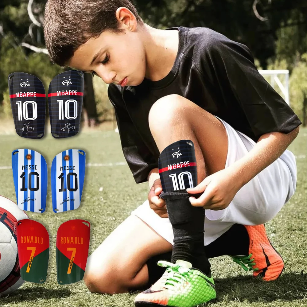 1 Pair Outdoor Sports Football Shin Guard Teenagers Adult Ultra Light Football Leg Mat Protective Sports Equipment