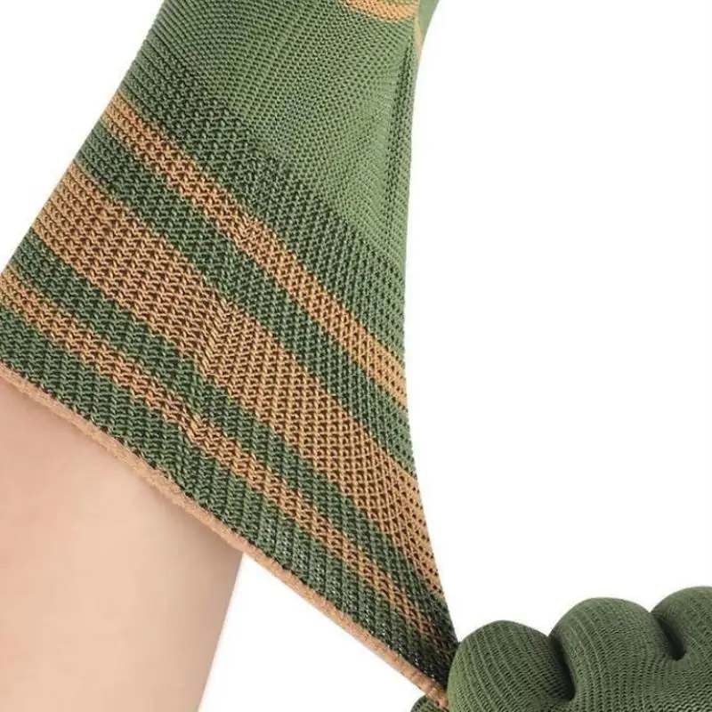 12 Paar Nylon-Arbeitshandschuhe, rutschfest, abriebfest, für Sicherheit und Schutz, geeignet für Männer und Frauen, für den Einsatz im Baugewerbe, in Lagerhallen und in der Industrie. – Detail 3