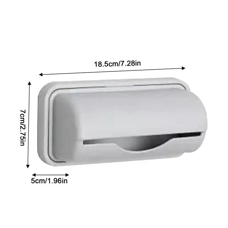 Trash Bag Dispenser Wall Mount Small Bin Liner Kit Dispenser Garbage Bag Storage Organizer No Punching Required For Home