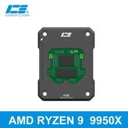 IceManCooler CPU Open Cover Protector For AMD AM5 Processor,9800X3D 9950X Delid Die Guard Frame,7075 Aluminum,Black