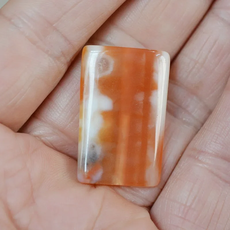 4ps 30x20mm agate spacer beads rectangular brown natural stone loose beads, used for jewelry making DIY bracelet earrings supply