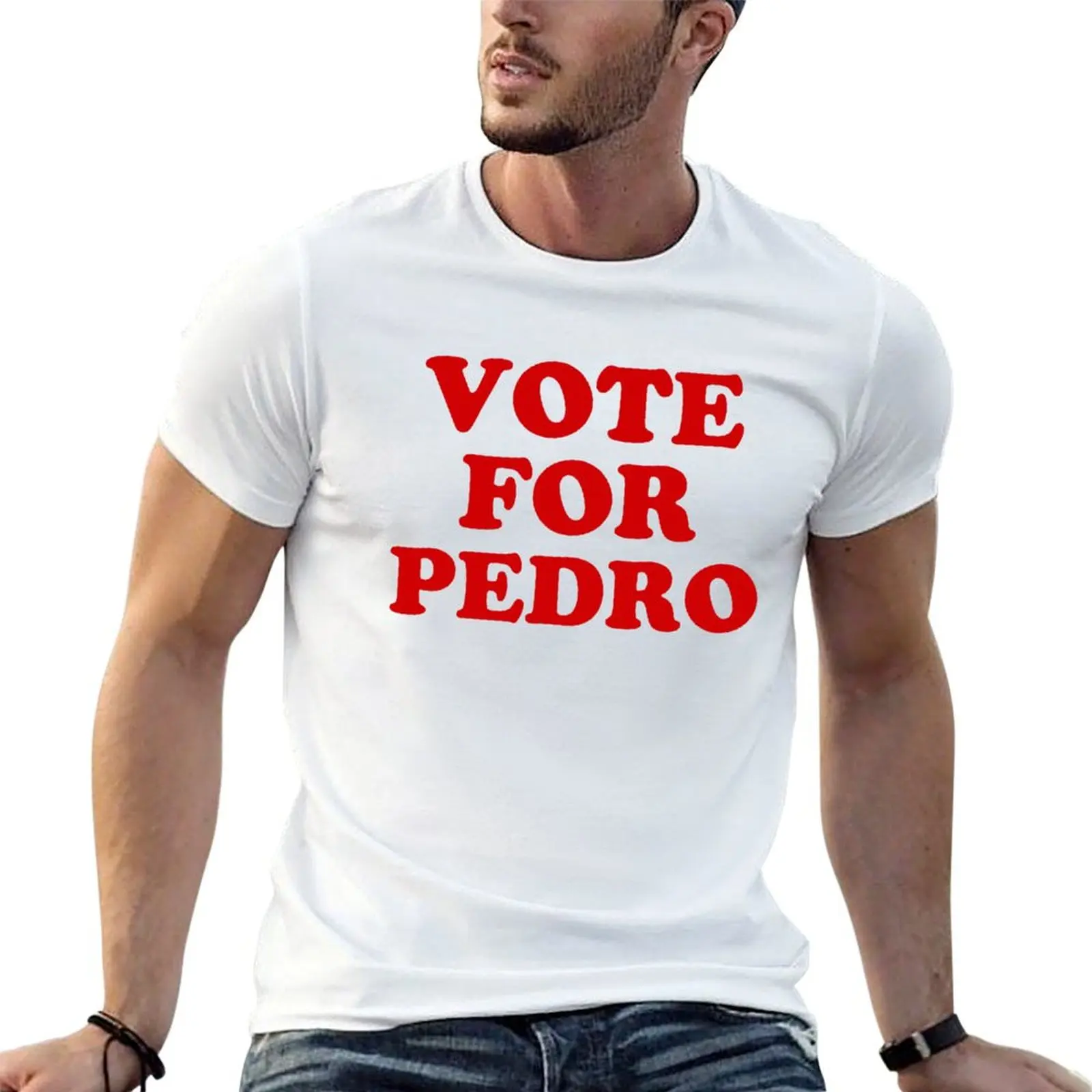 Napoleon Dynamite Vote For Pedro, Funny Napoleon Dynamite Quote T-Shirt printed t shirts for man T-Shirt