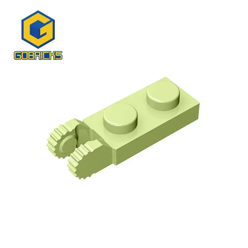 Gobricks 1 Pcs MOC Hinge Plate 1 x 2 Bricks Compatible With 44302 54657 Model Building Blocks Parts Kids DIY Assembles Toys Gift