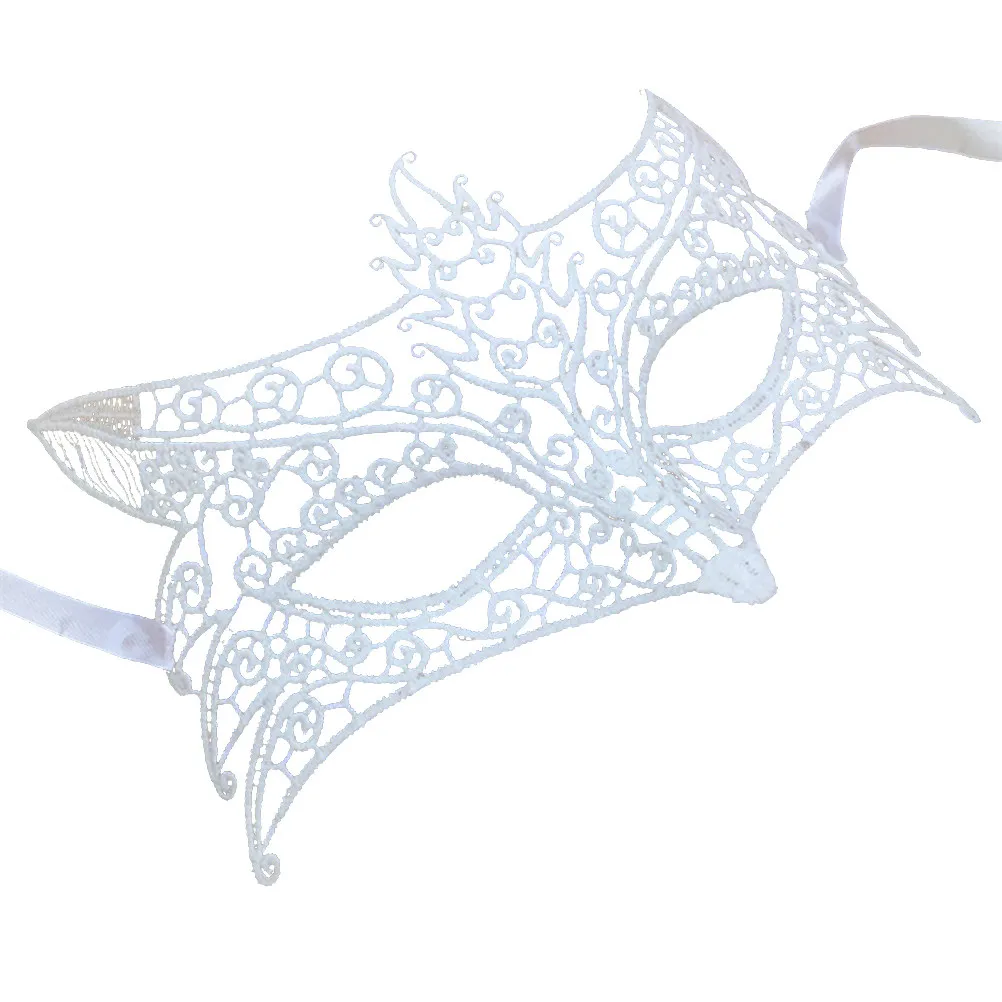 Lace Masquerade Mask for Women – Adjustable Ribbon, Comfortable All-Night Wear for Party, Prom, Evening Events
