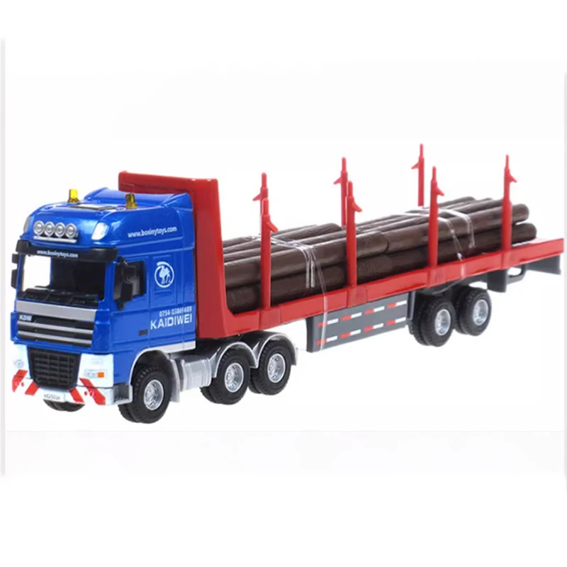 

Diecast Alloy 1:50 Scale Wood Engineering Transport Vehicle Cars Model Adult Toy Classic Souvenir Collection Gift Static Display