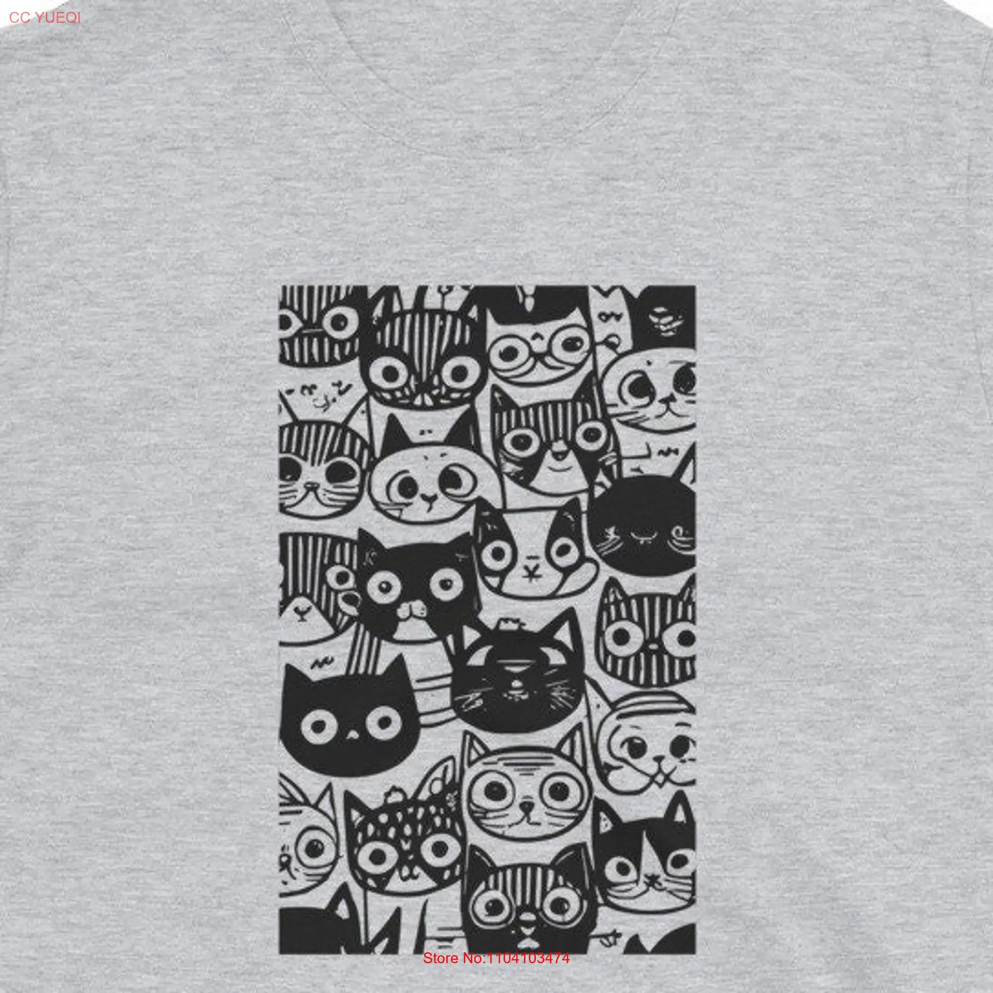 Whisker Wonderland Adorable CaT T Shirt for Feline Devotees Funny Catnip Madness Cute Crazy Cats long or short sleeves