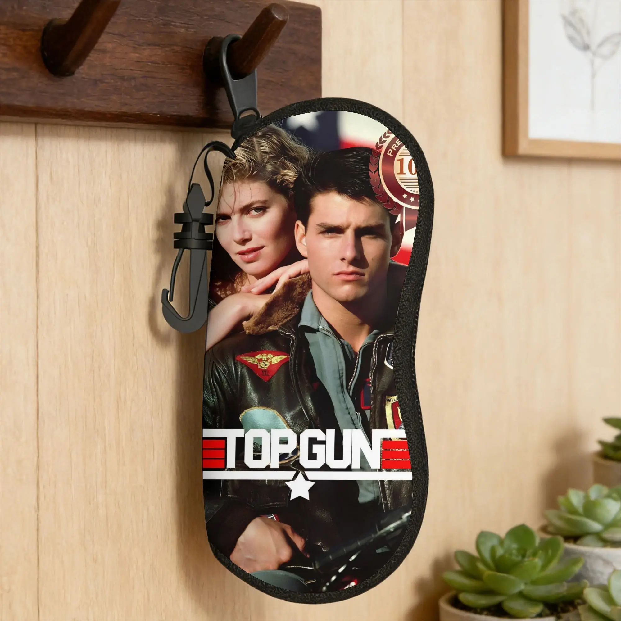 Top Gun Sign Tom Cruise Fighter  Glasses Case  Sunglasses Case Convenient Vintage Eyewear Box Print Male Female Glasses Box