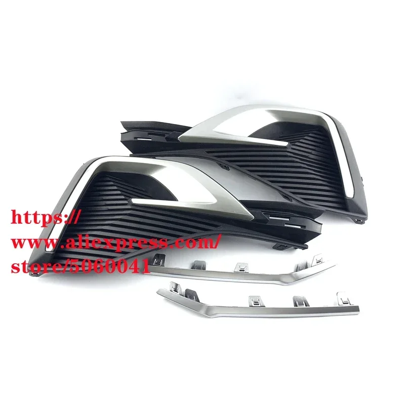 Front Bumper Fog Light Frame Decorative Strip for CHANGAN CS55Plus Fog Lamp Cover Assembly with Bright Strip