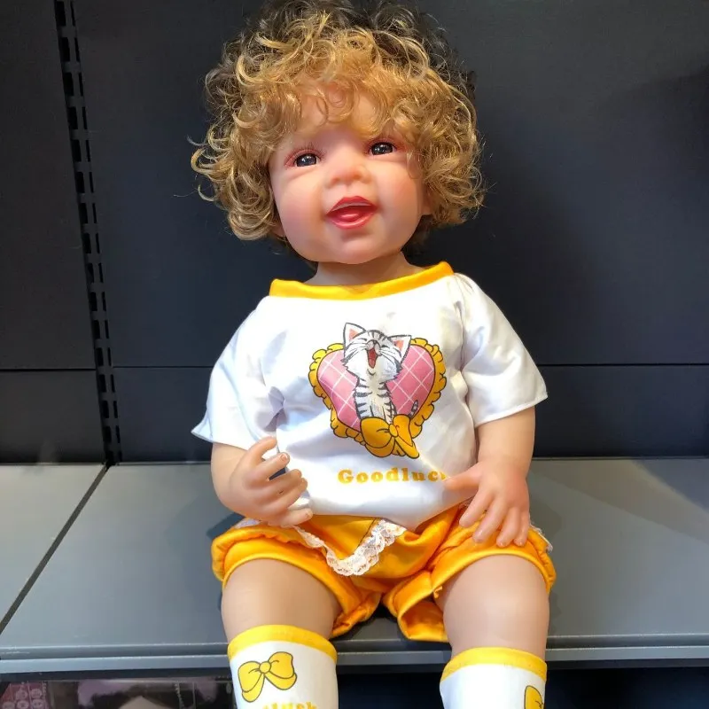 

55 см кукла Rebirth 3D высокоцветная моющаяся мягкая резиновая биомиметическая реалистичная кукла всего тела, детская куклаreborn