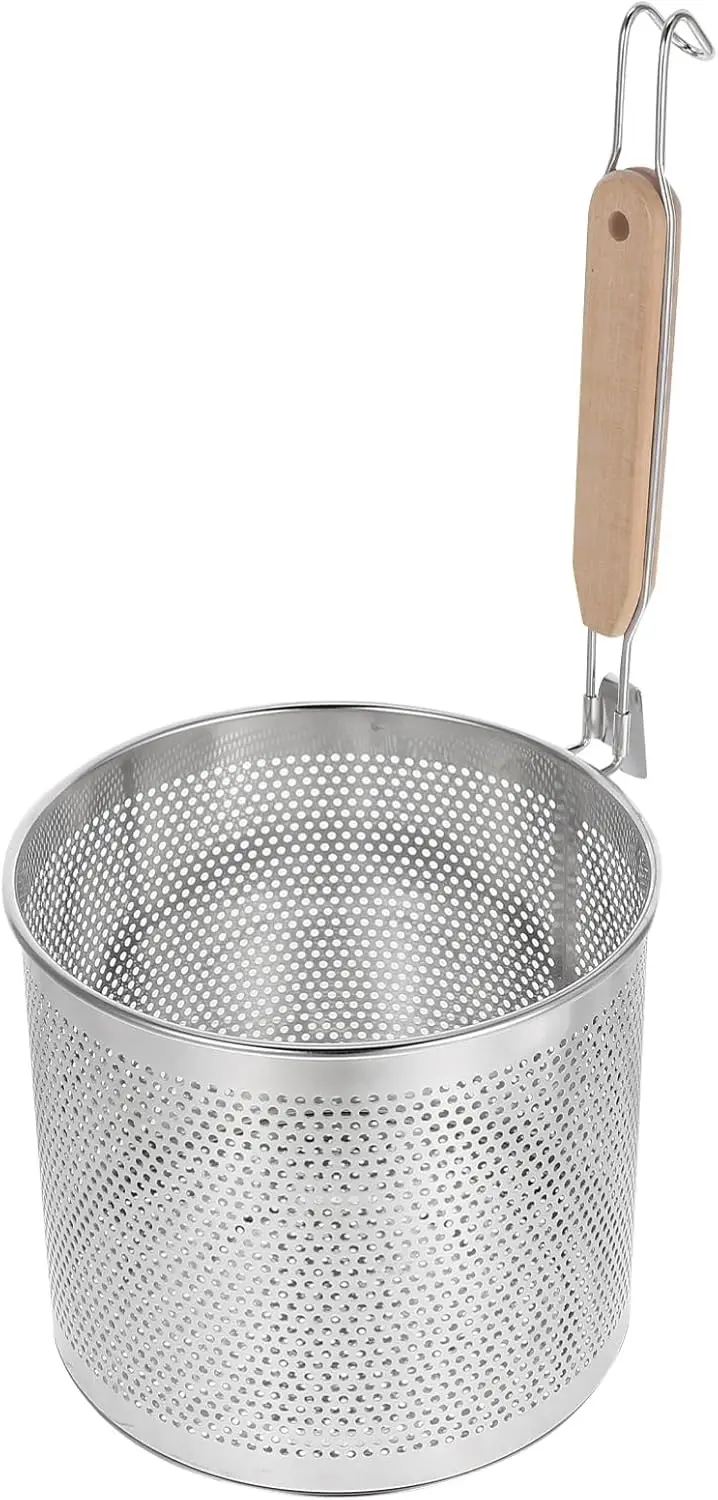 

201 Stainless Steel ABOOFAN Fine Mesh Strainer Ergonomic Handle for Noodles Pasta Kitchen