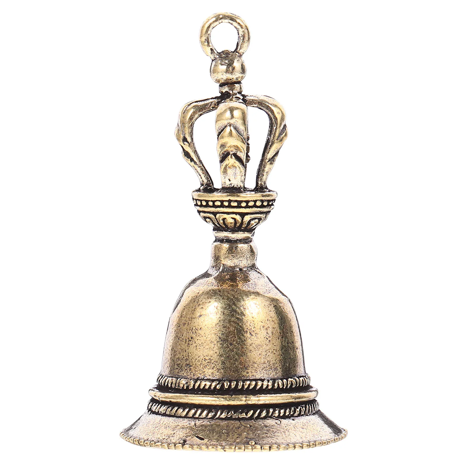 

Hand Bell Vintage Design Loud Sound Ergonomic Handle Party Decoration Portable Handbell Brass Ornament Teaching