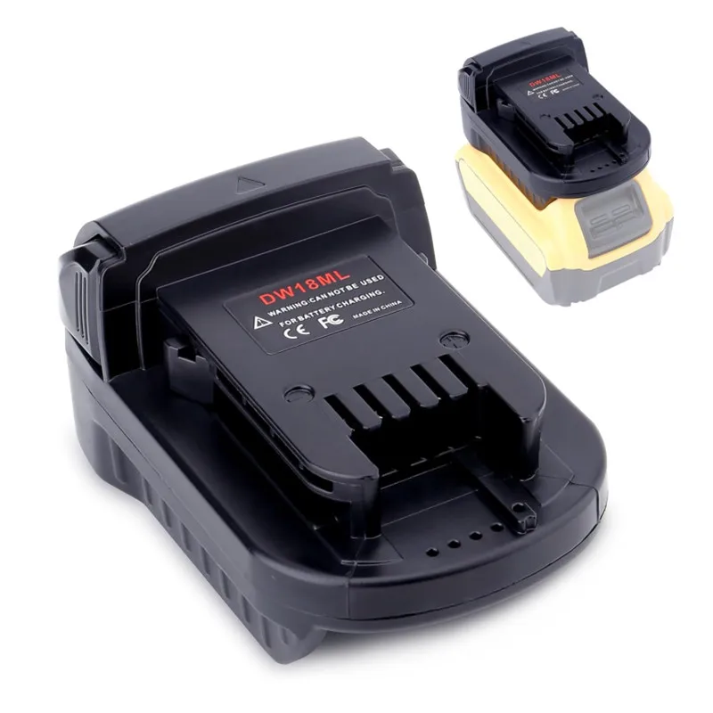 DW18ML Battery Adapter Converts For Dewalt 18V Battery Convert For Dewalt 20V Battery To for Milwaukeee 18V Tool Use