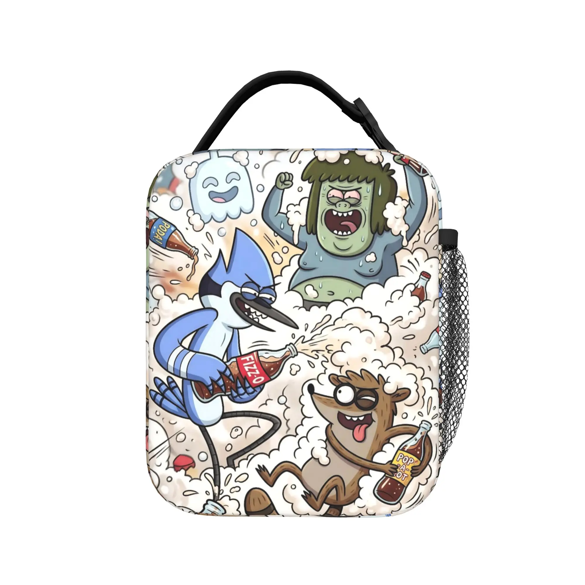 Regulars Show Insulated Lunch Bag Thermal Bag Reusable,Meal Container  High Capacity Tote Lunch Box Food Bag Beach  Travel
