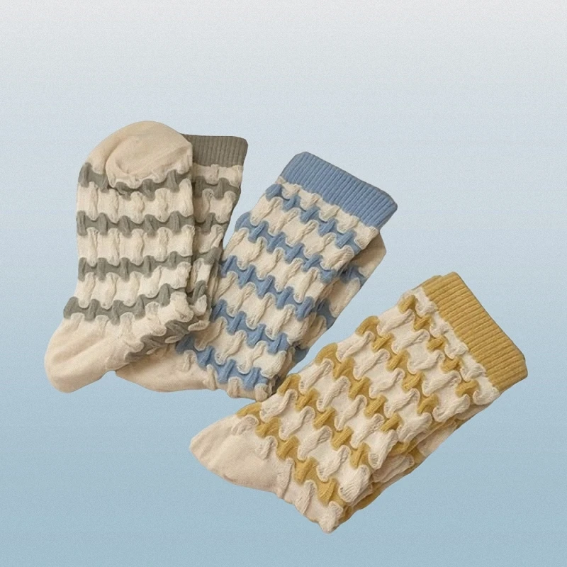 Chaussettes fines à la mode pour femmes, 1/3 paires, tube moyen, haute qualité, nouveau style japonais, pour les abonnés