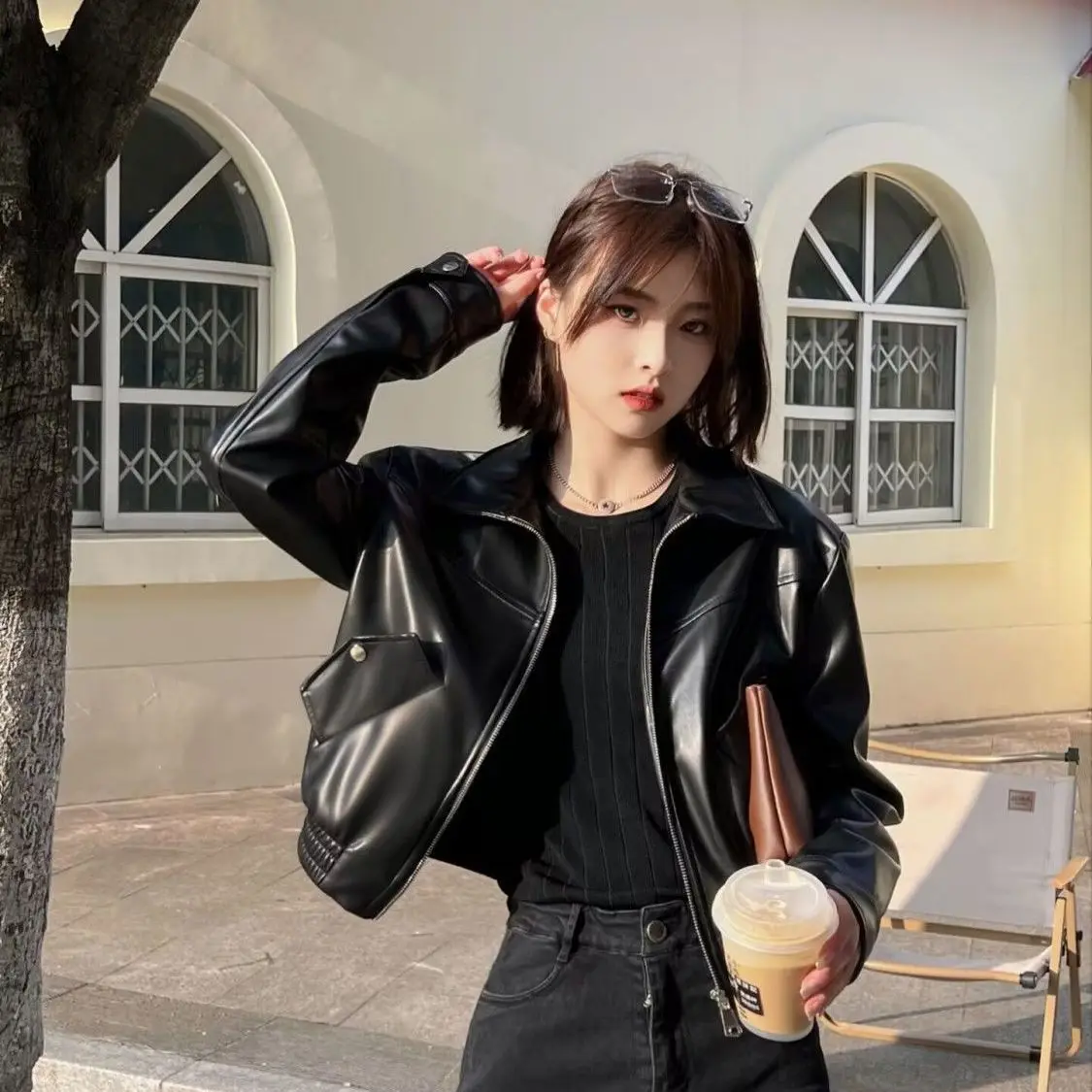 

Женские модные куртки на пуговицах Ulzzang с цветочным принтом и принтом в консервативном стиле с текстурой, двухэтажные молодые Ins, деловые тяжелые молодежные куртки