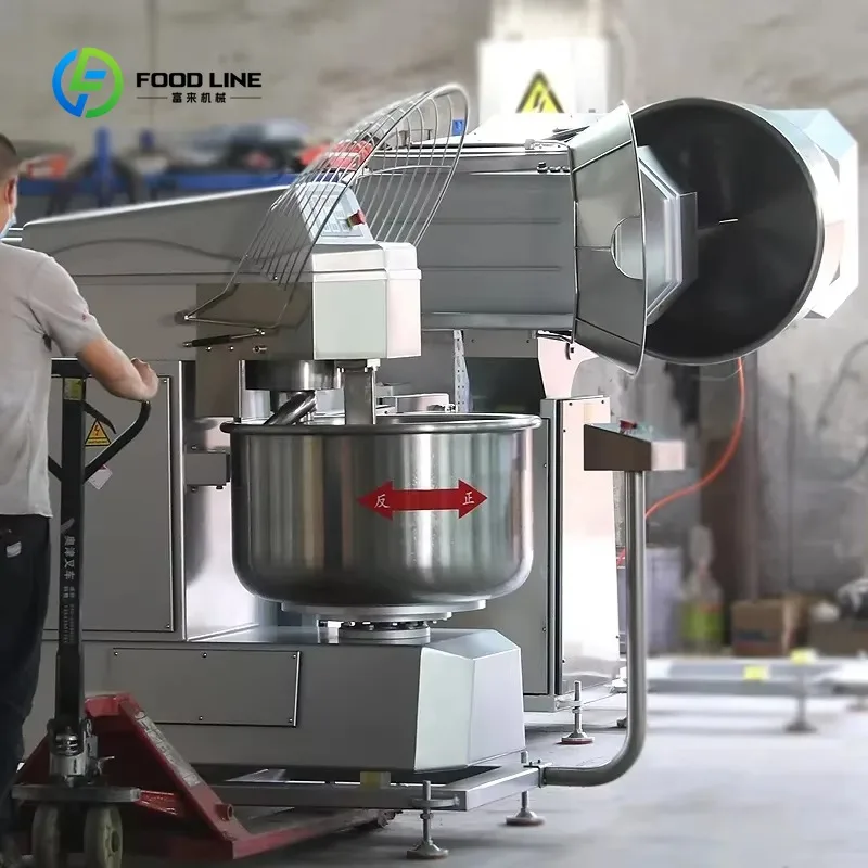 

Customized Industrial Spiral Bread Dough Mixer Pizza Dough Kneader Machine 25kg 50kg 100kg 150KG Bakery Dough Mixer