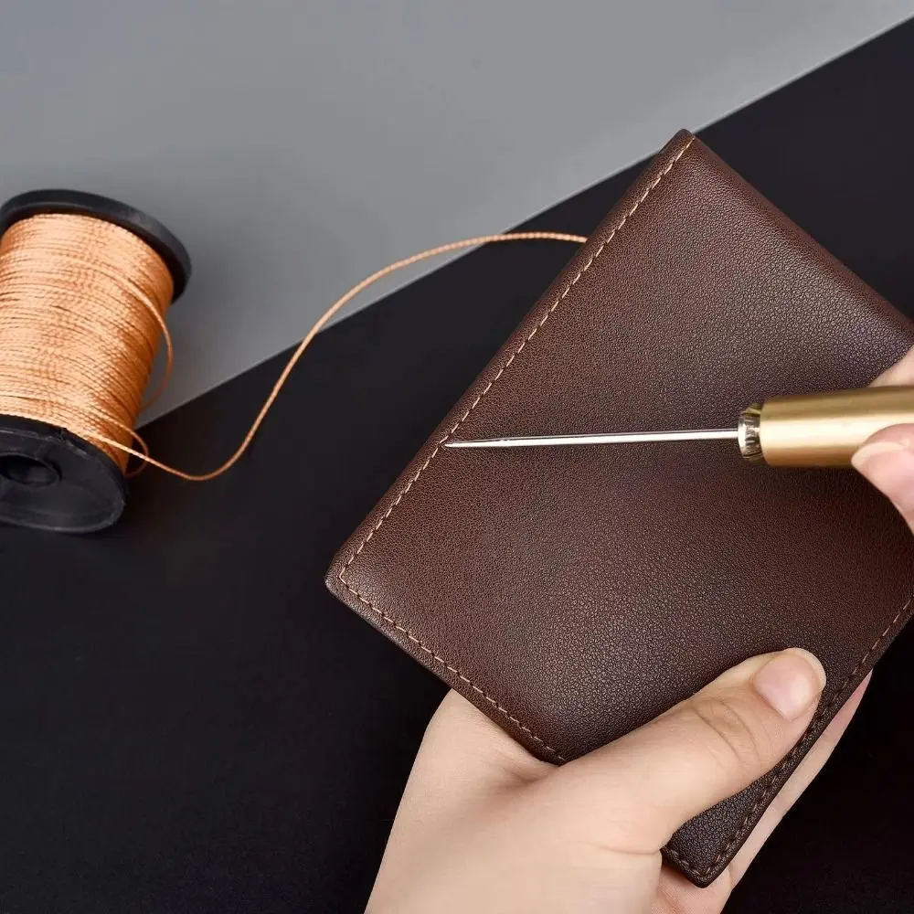 

Multifunctional Leather Sewing Awl Set Professional with Handle Shoes Repair Tool Kit Replaceable Nylon Thread
