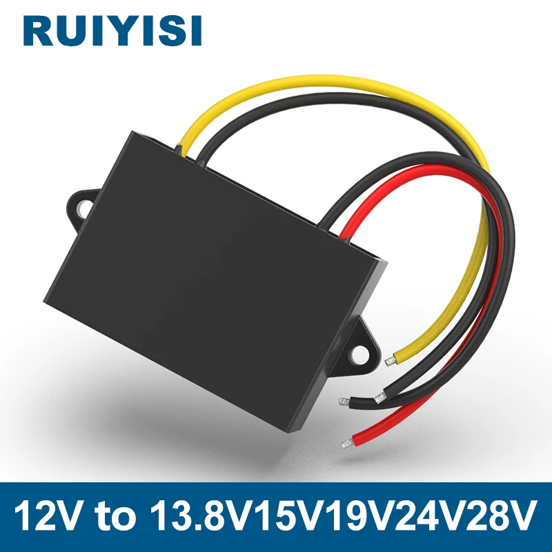 

RUIYISI 12V to 19V 24V 28V 15V Reliable DC-DC Boost Converter 1A -5A Automotive Voltage Regulator Boost Power Supply Module