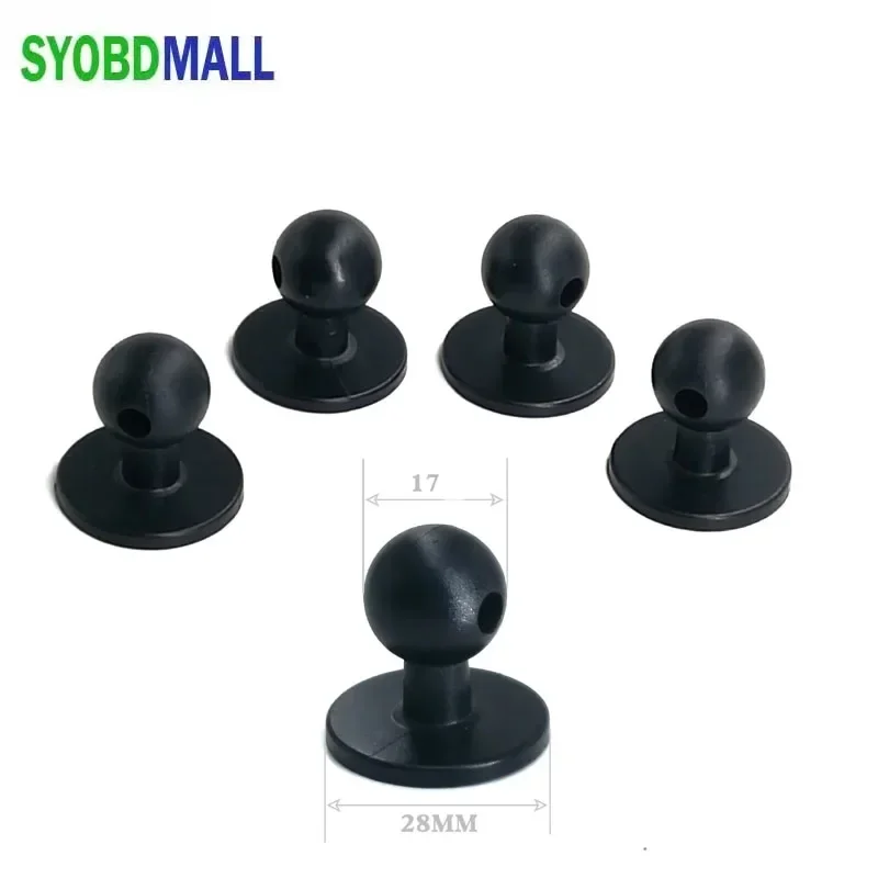 Mini Base de soporte para teléfono móvil con pegamento para cabezal de bola de 17mm de diámetro para navegación GPS para coche, soporte para teléfono móvil, accesorios universales