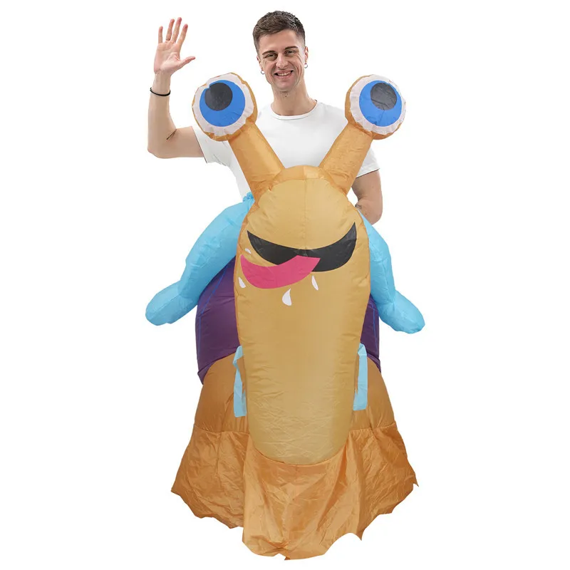 Fantasias Infláveis de Caracol para Parque de Diversões, Roupas Infláveis para Festa de Halloween, Fantasia de Cosplay, Adereços Engraçados para Apresentações