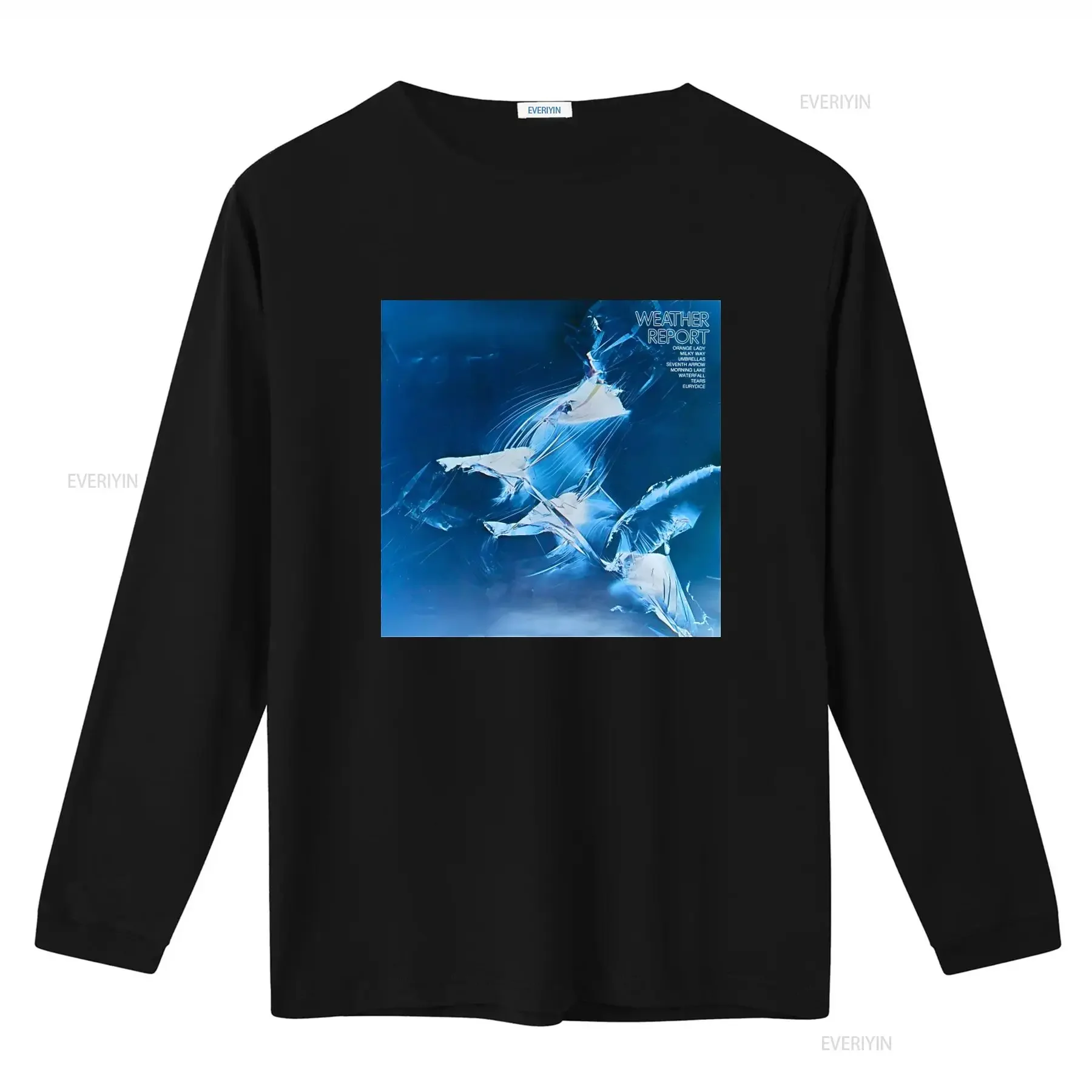 Weather Report Jazz Rock Band Music Retro T Shirt with Cool Ice Pattern Design vintage Washed Breathable Comfortable graphic