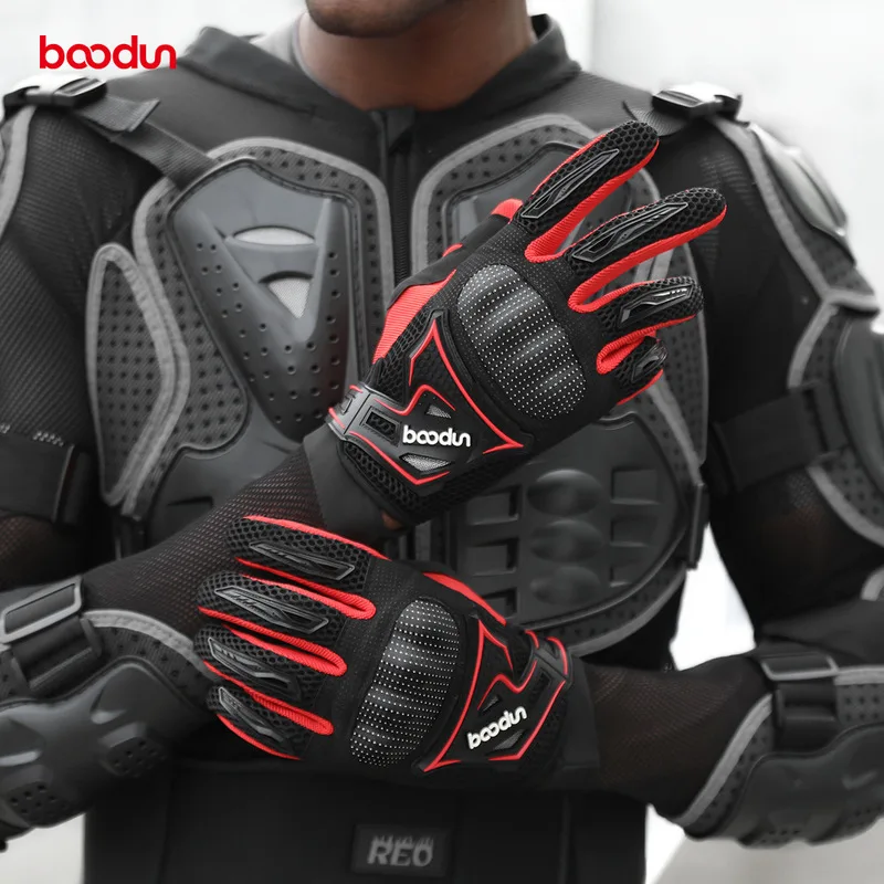 

Boodun'S New Motorcycle And Electric Bike Gloves Are Breathable And Anti Drop Gloves For Off-Road Men'S And Women'S Racing Cars