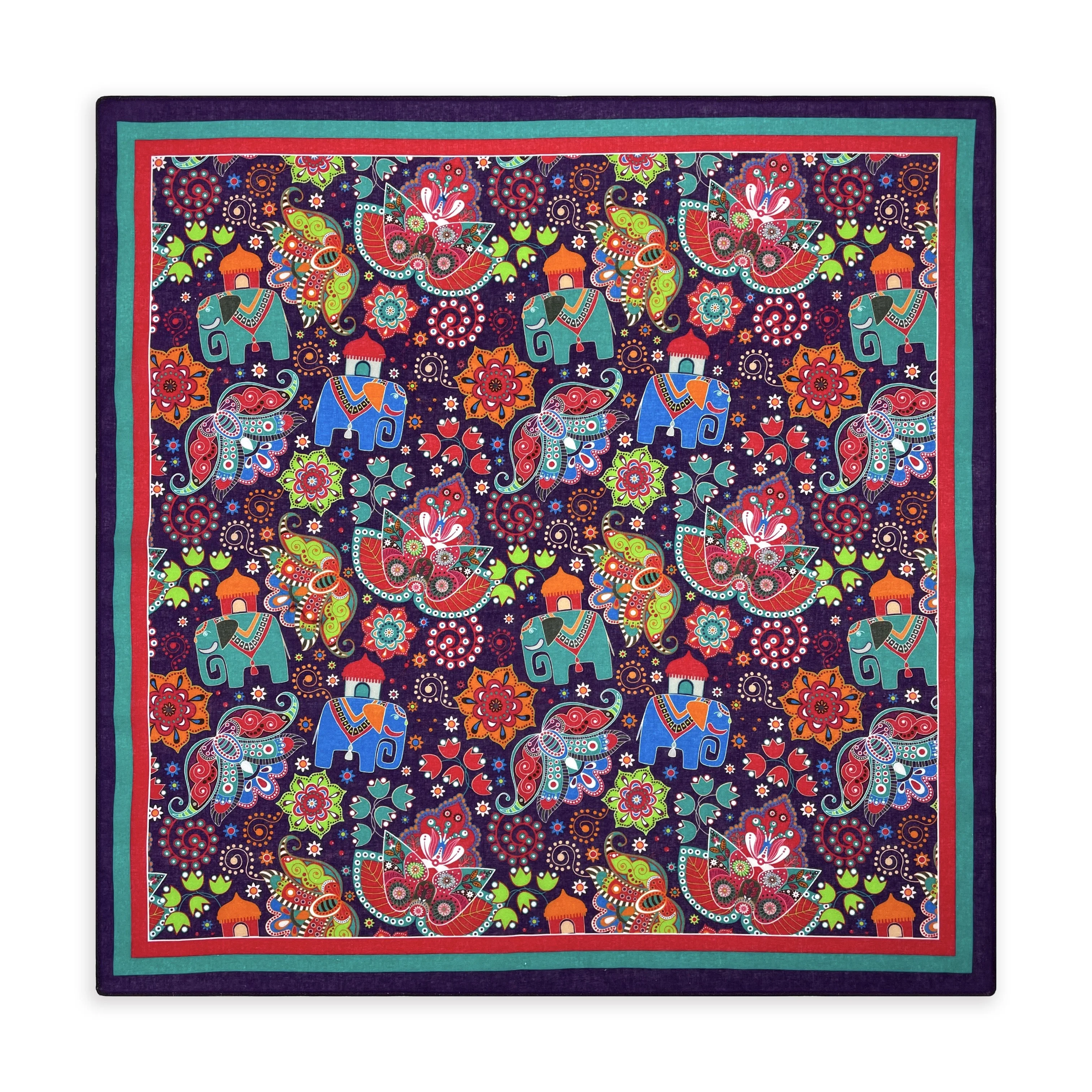 Modisches Neues Design Damen Schönes Blumenmuster Retro Hip-Hop 100% Baumwolle Bandana Quadratischer Schal Stirnband Paisley Geschenke für Frauen/Mädchen – Detail 10