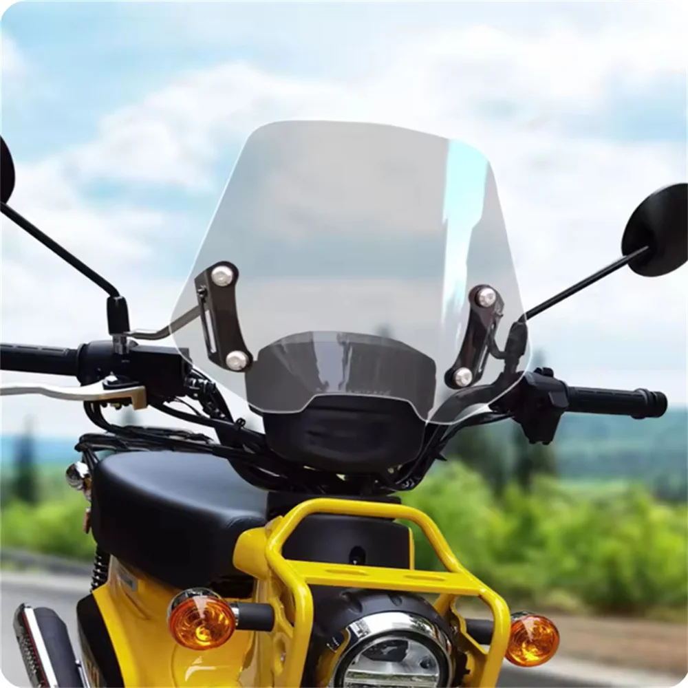 

For Honda Cub Cross 110 Front Windshield Modification CC110 Transparent Windshield, Rain Shield, Chest Guard Accessories