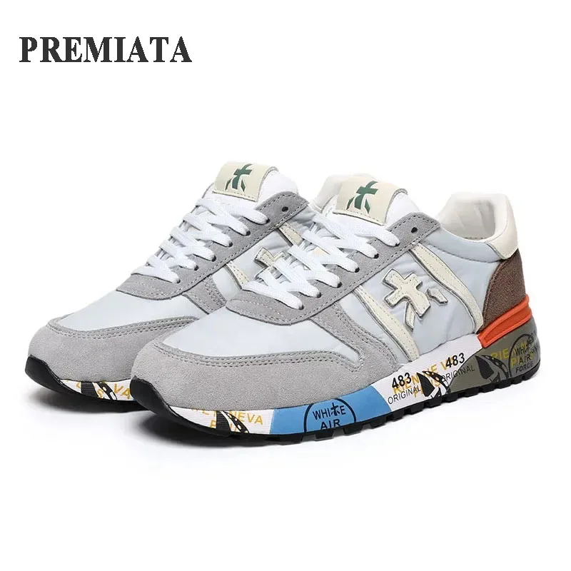 New PREMIATA Men's Casual Sneakers Outdoor Sports for Men Luxury Design Breathable Waterproof Multi-color Element Millet Shoes