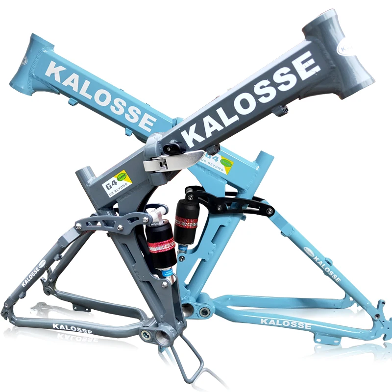 Kalosse-Foldable Mountain Bike Frame, Aluminum Alloy, 68mm Bracket Bottom, 17Inches