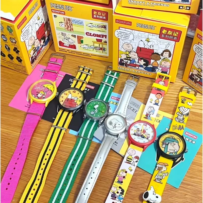 

Hot Snoopy & Friends Collectible Mystery Watch Blind Box - Surprise Cartoon Watches Gift Set For Kids/Adults Unisex Toys