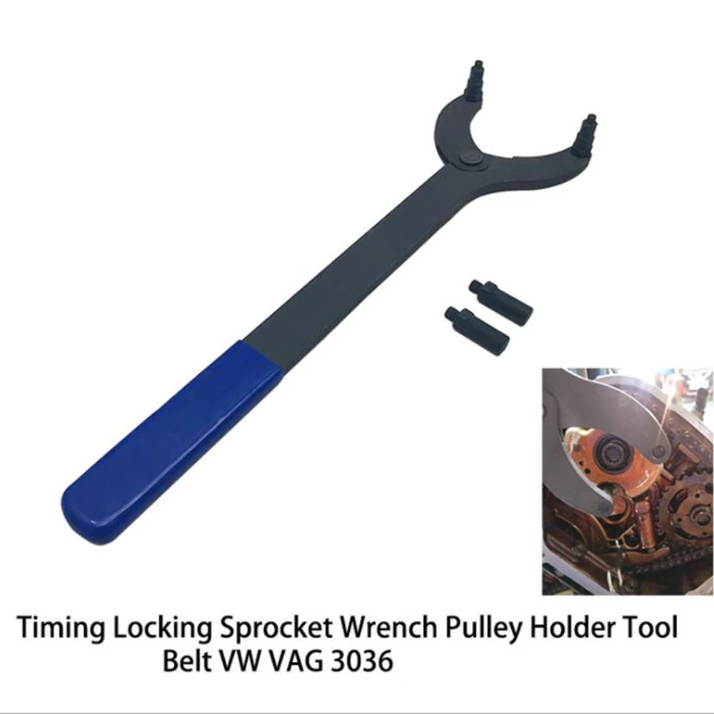 

Timing Belt Change Tool Against Timing Pulley Holder Tool for VW Golf VAG 3036 T10172