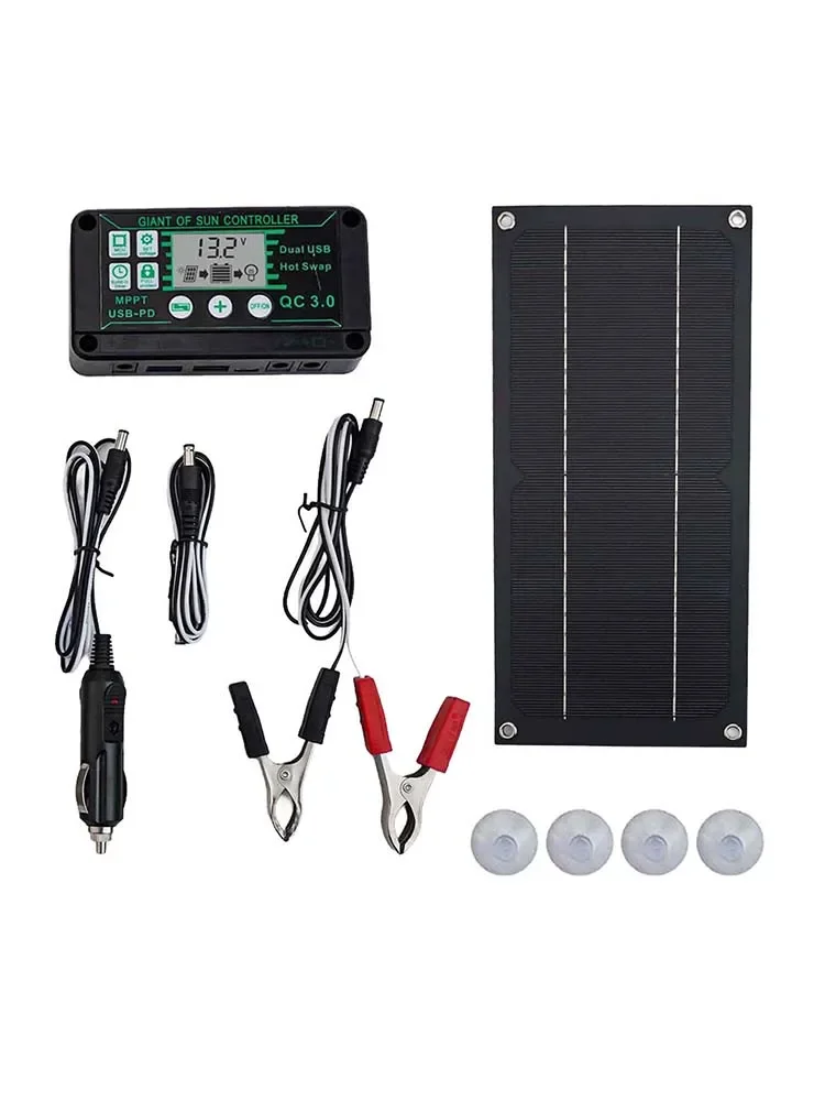 600W For Solar Panel Kit 100A MPPT Charger Controller For Car RV Caravan Portable Energy Monocrystalline Electrical Suppli