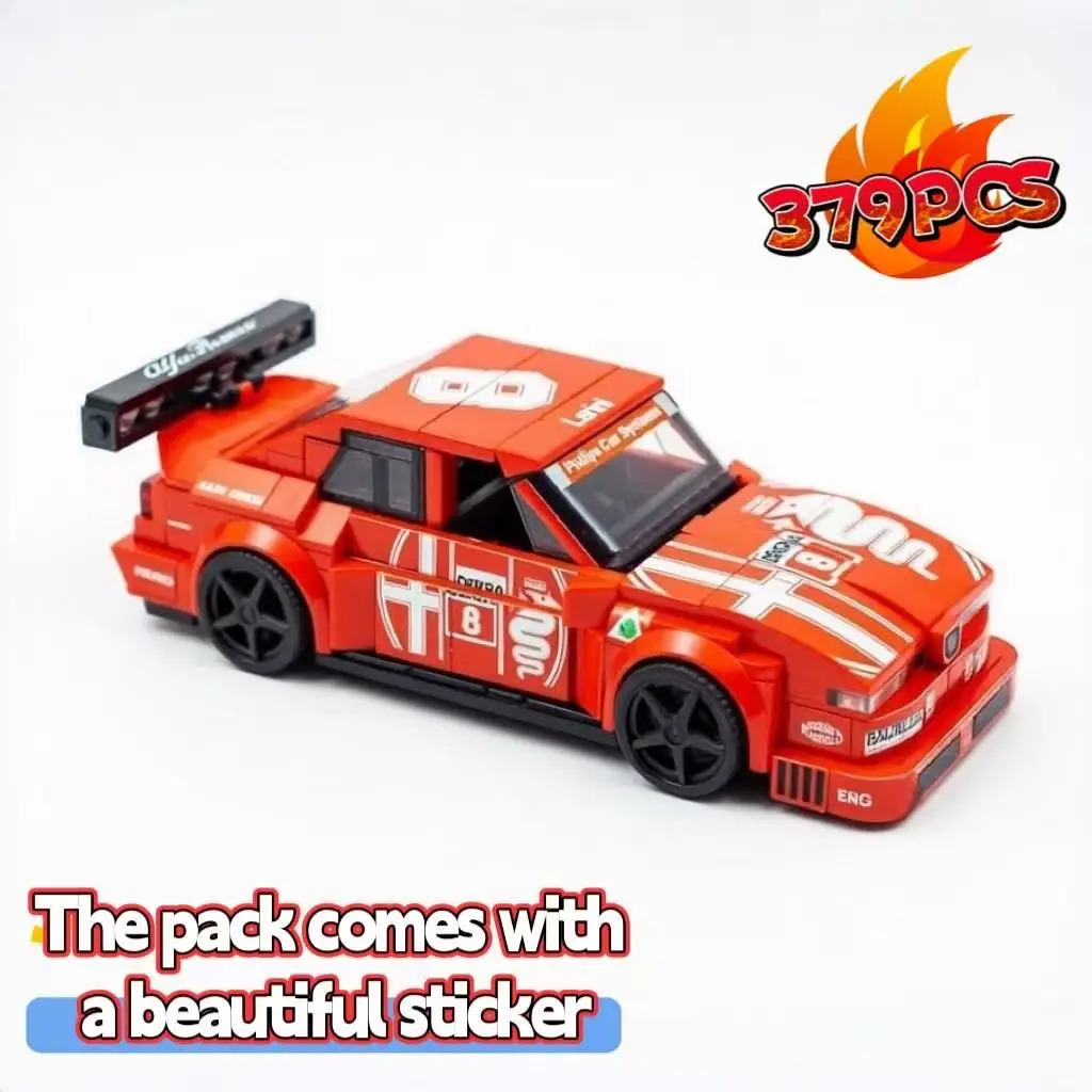 

Конструктор MOC 155 V6 Speed Sports Car 8-wide (379 деталей) - креативный подарок на день рождения/Рождество для мальчиков 173471
