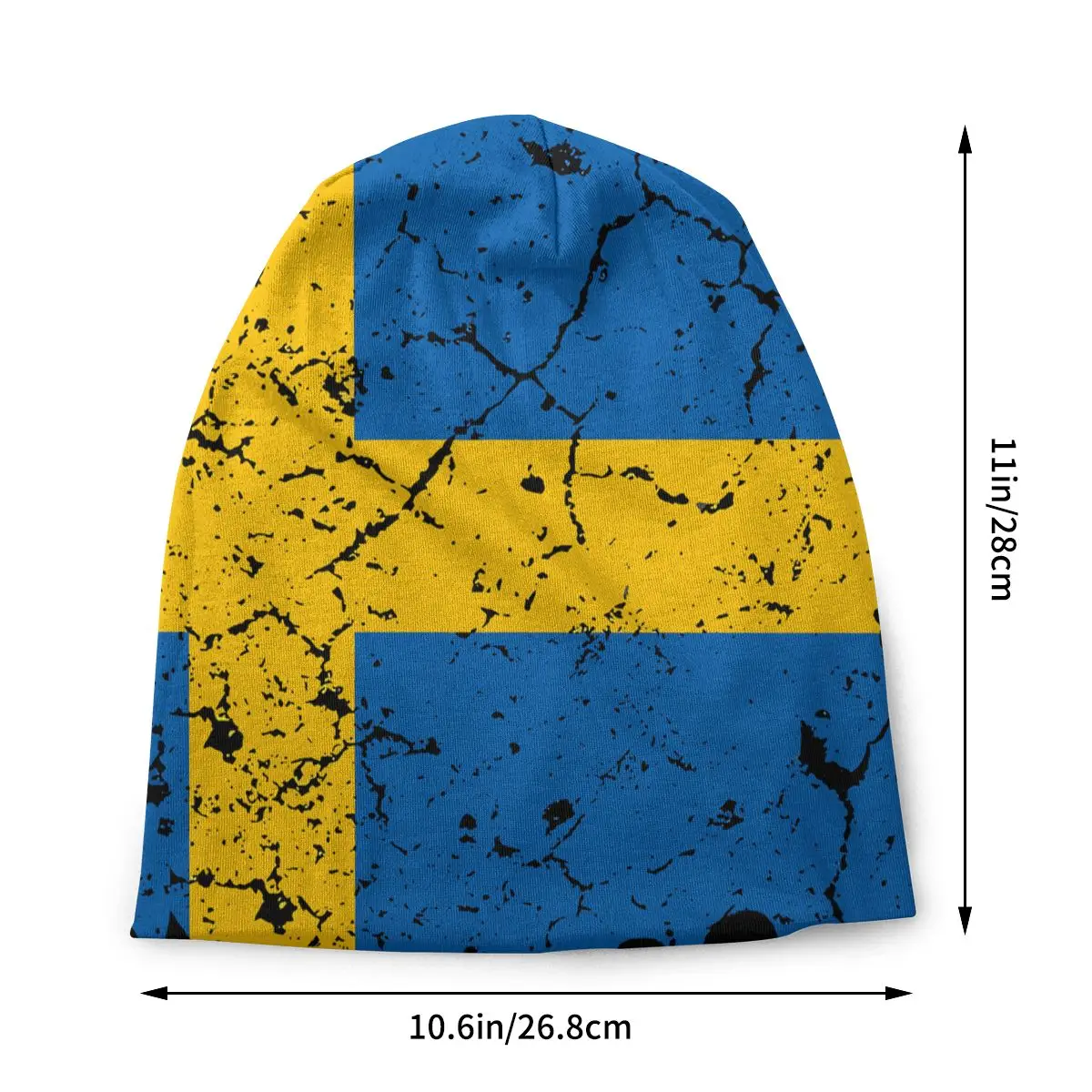 National Flag Skullies Beanies Caps Swedish Thin Hat Sport Sports Bonnet Hats for Men Women