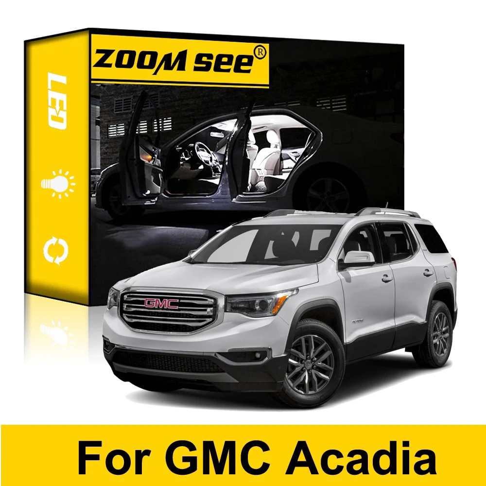 Top Quality Canbus LED Interior Dome Door License Light Kit For GMC Acadia 2007- 2013 2014 2015 2016 2017 2018 2019 2020 2021