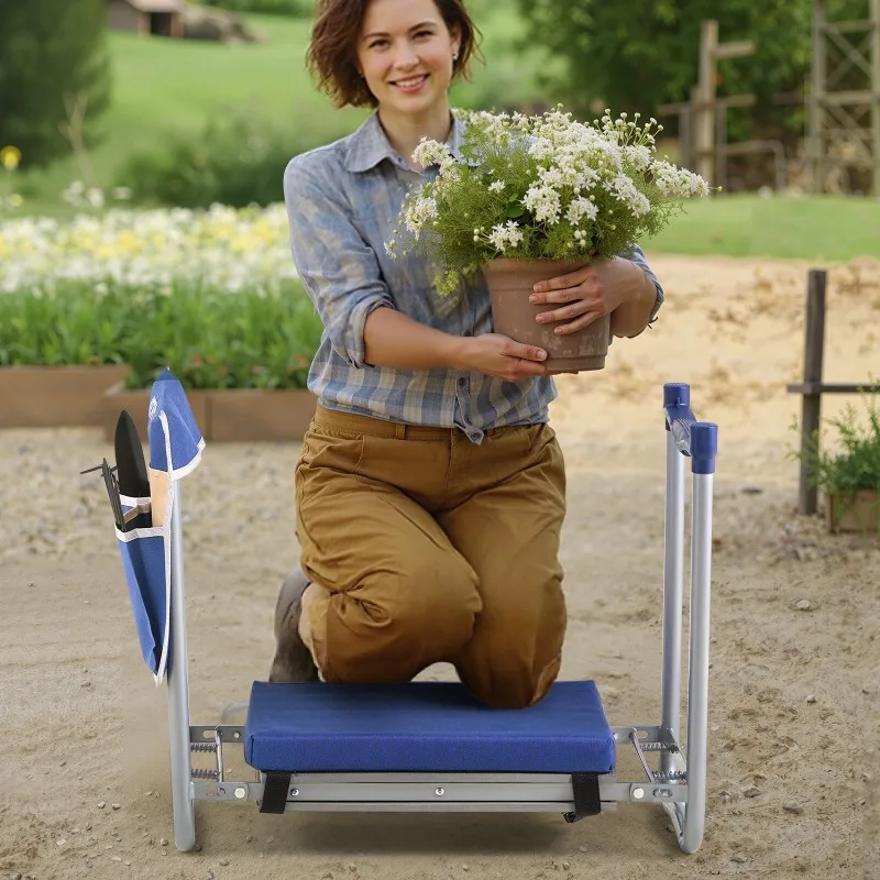 Садовый складной садовый стул из ЭВА, 11 дюймов, 2 в 1, сверхмощный садовый стул на коленях