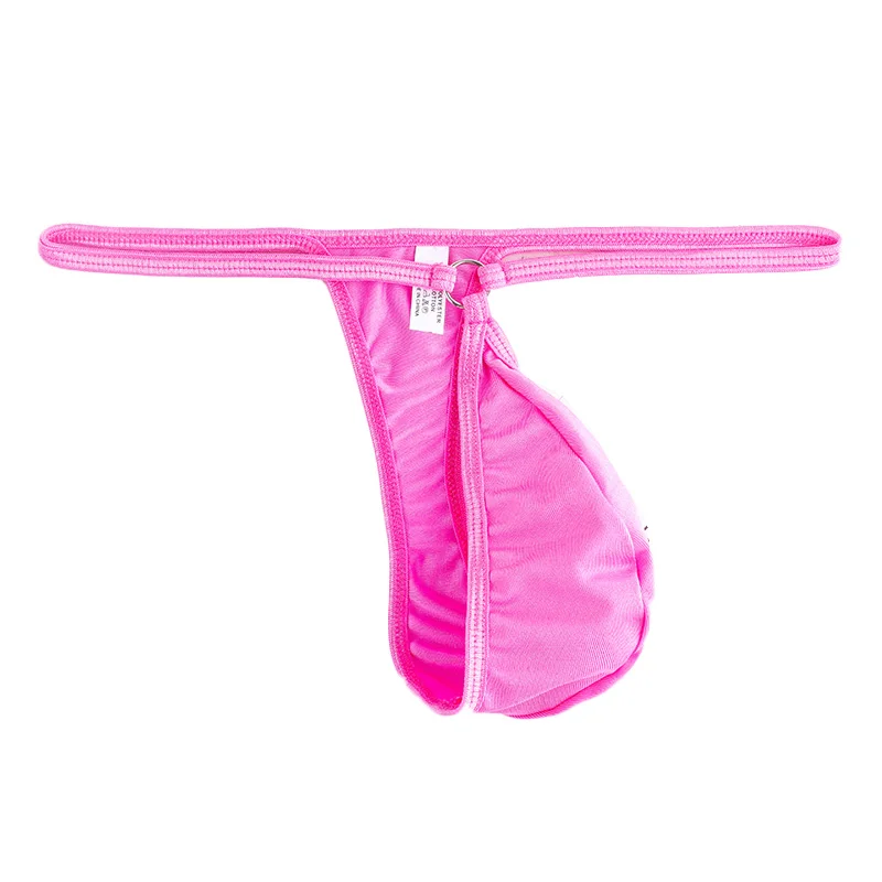 Мужские трусы, мужское нижнее белье, дышащие стринги, сексуальные стринги с низкой посадкой, чехол, нижнее белье, однотонное выпуклое, с эластичной резинкой на талии