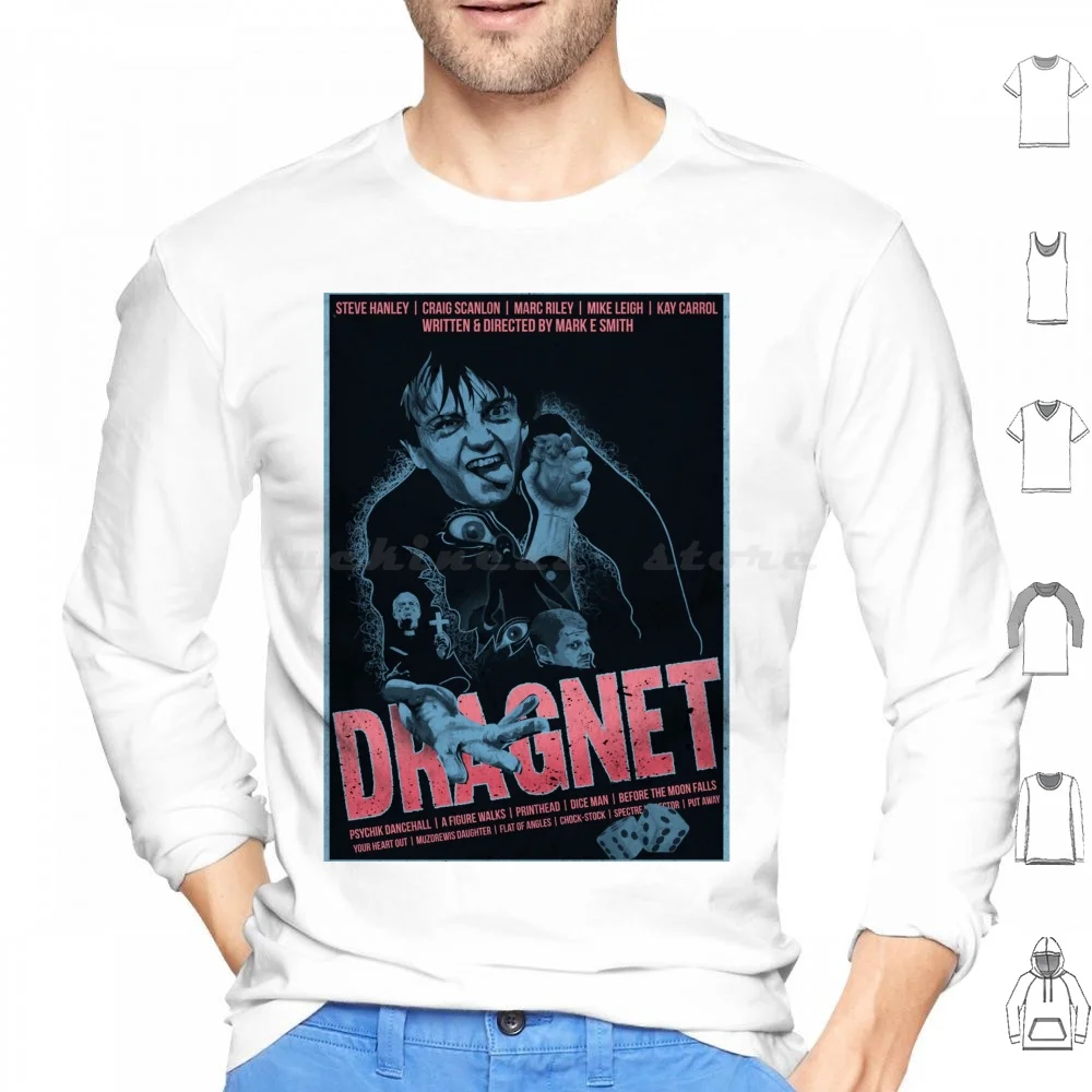 - Dragnet-Movie Poster Hoodie Cotton Long Sleeve Fall Mark E Smith Mes Post Punk Punk Britain England Joy