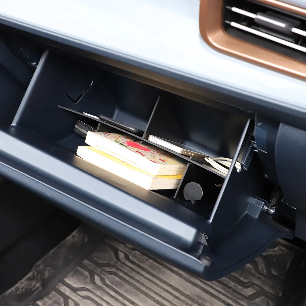 glove boxes with sub-grid storage For 22 Ford Maverick  storage boxes