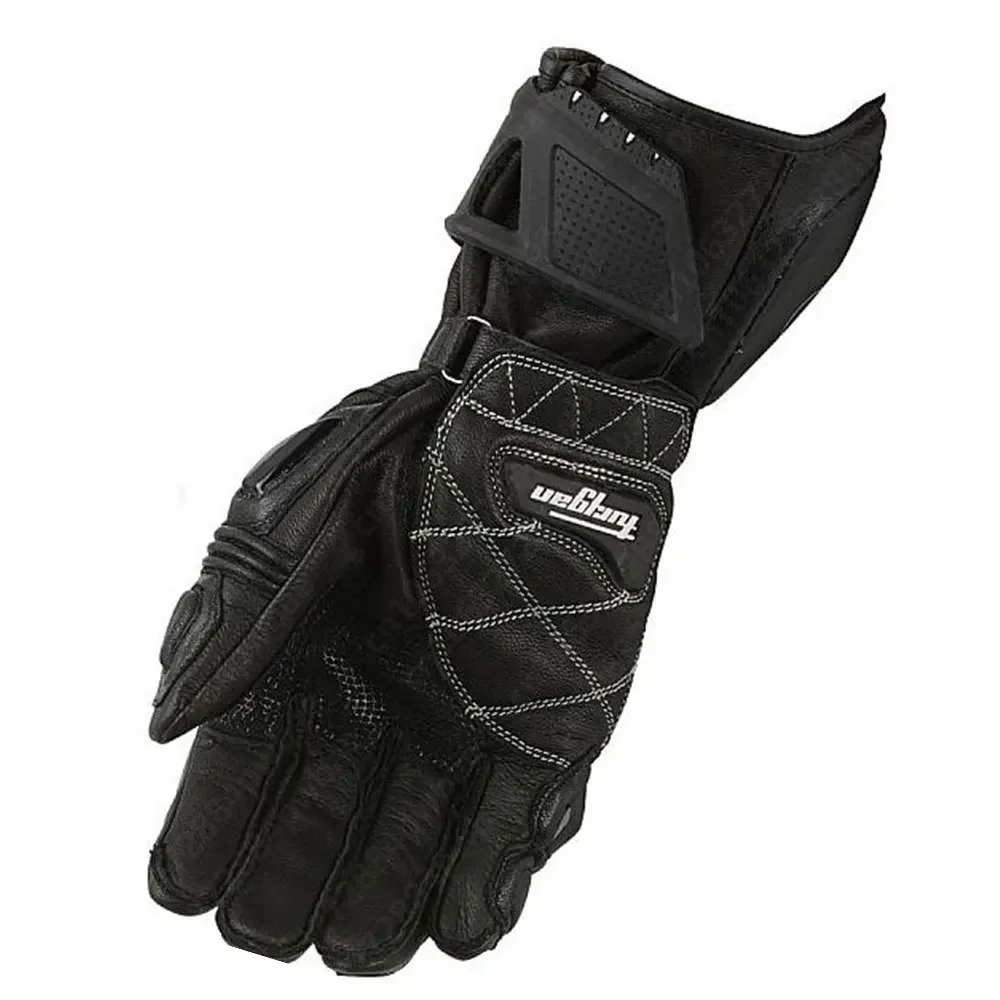 Gants de moto en cuir véritable, respirants, doigt complet, protection des sports de plein air, résistants à l\'usure, course, équitation