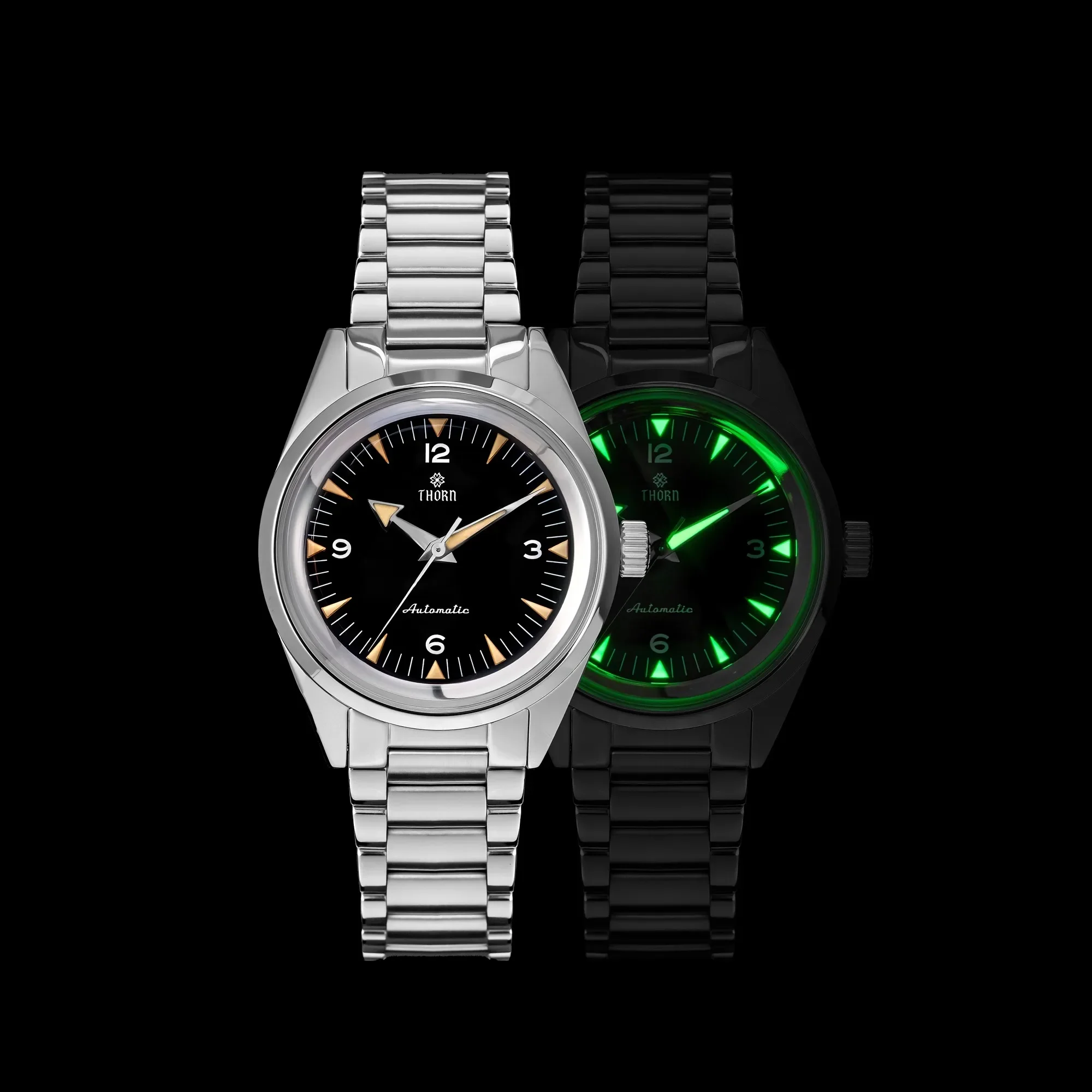 New THORN T026 Automatic Watch 38mm Sapphire 316L Stainless Steel