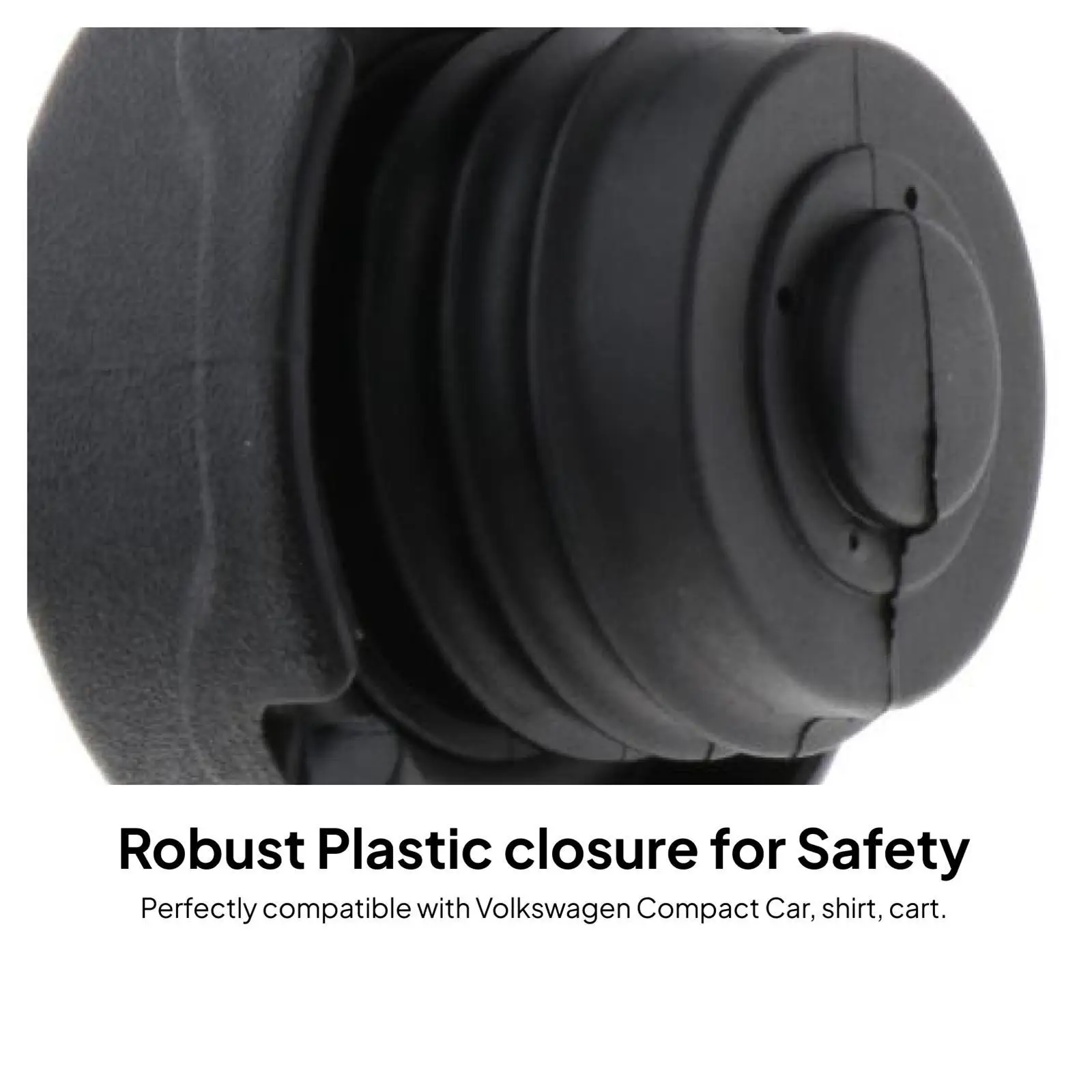 Car Fuel Cap Lock Plastic Gas Filler Cover with Keys 65mm Durable Replacement for VW Beetle Caddy